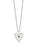 Sheila Fleet Secret Hearts Garnet Birthstone Pendant In Crystal Enamel (ESPX138)