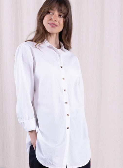 NEW Nomads Cotton Poplin Shirt - White