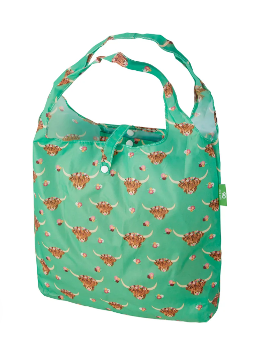Eco Chic Packable Tote Bags - Highland Coos