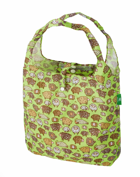Eco Chic Packable Tote Bags - Cute Sheep