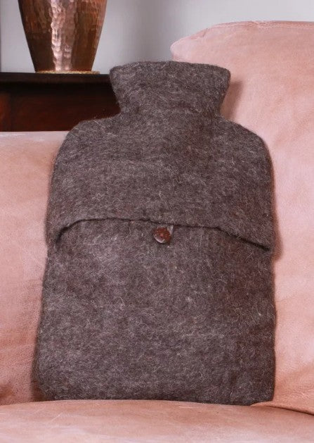 Pachamama Highland Cow Hand Felted Hot Water Bottle