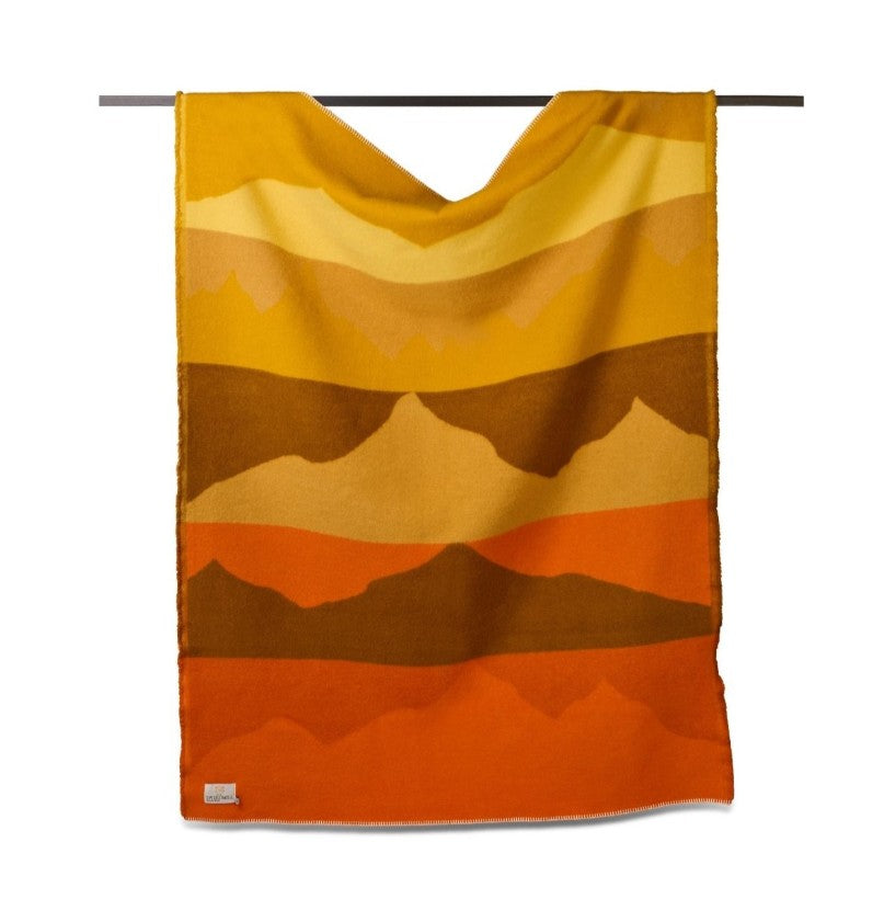 Tweedmill Textiles -  Lifestyle Jacquard Hills Throw - Orange