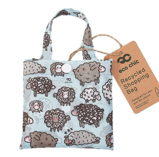 Eco Chic Packable Tote Bags - Cute Sheep