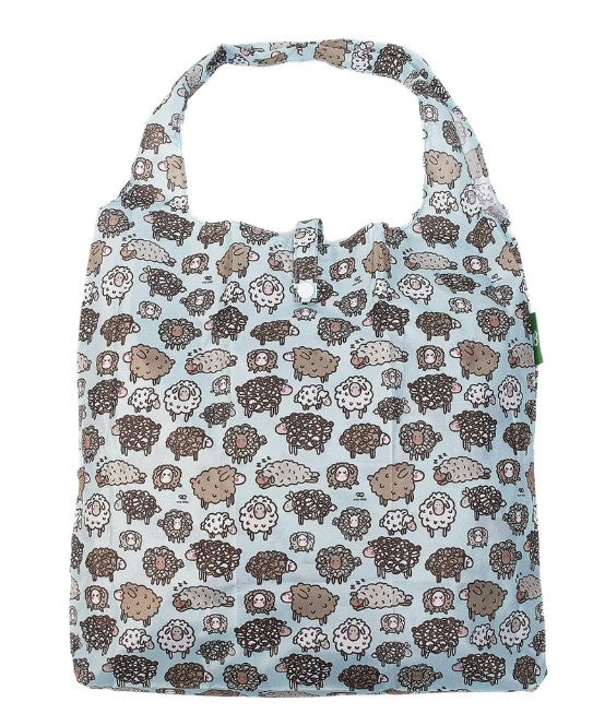 Eco Chic Packable Tote Bags - Cute Sheep