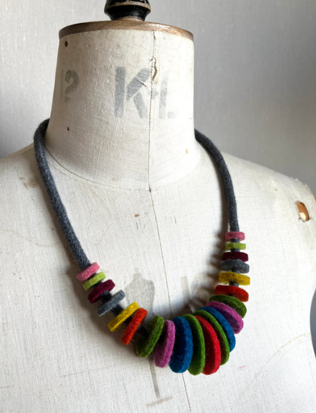Lynsey Walters - Miley Felted Necklaces