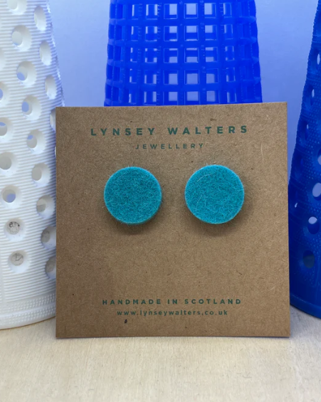 Lynsey Walters - Colourful Felted Studs