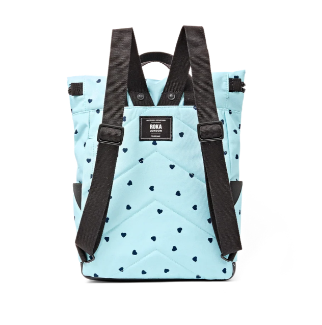 Roka London - Canfield Roll Top Backpack - Heart Print (Medium)