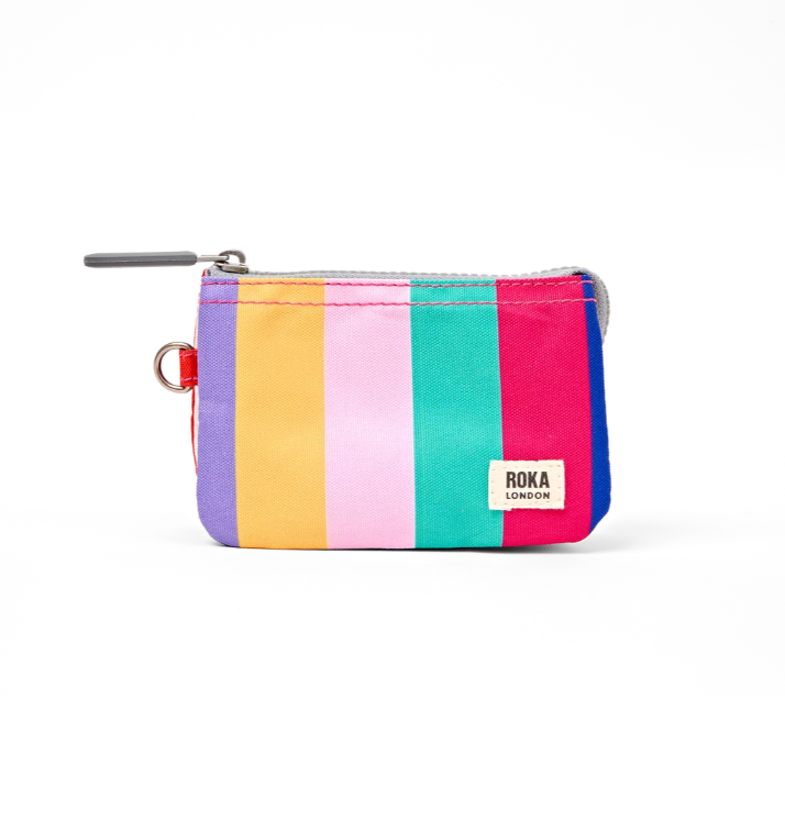 Roka London - Carnaby Wallet - Wide Multi Stripe