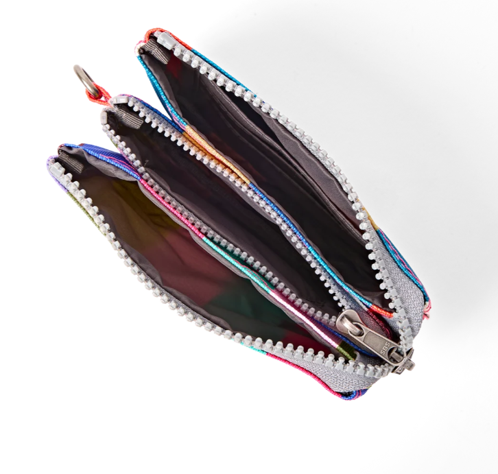 Roka London - Carnaby Wallet - Wide Multi Stripe