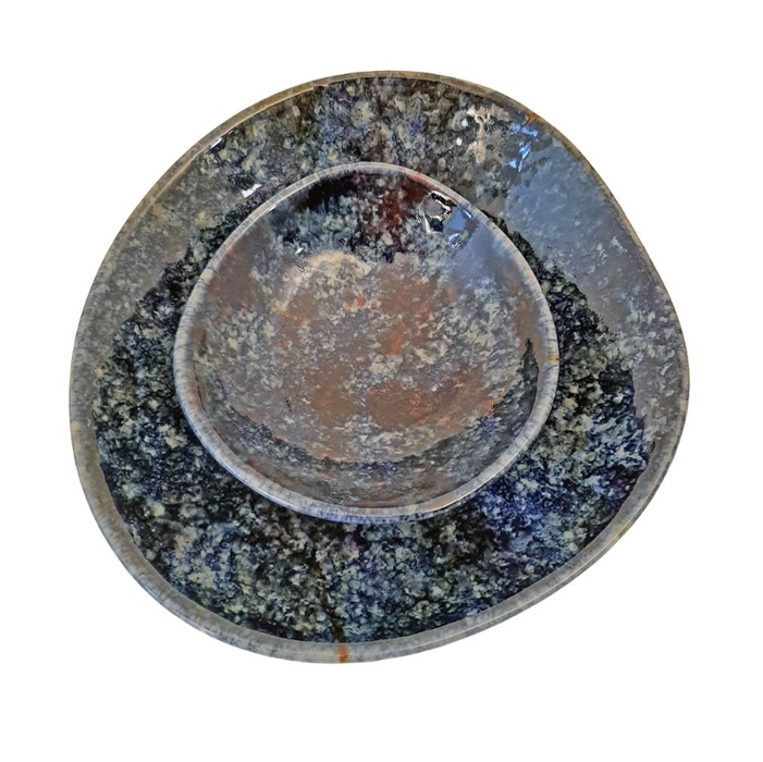 Highland Stoneware Small Pebble Plate in Lewis