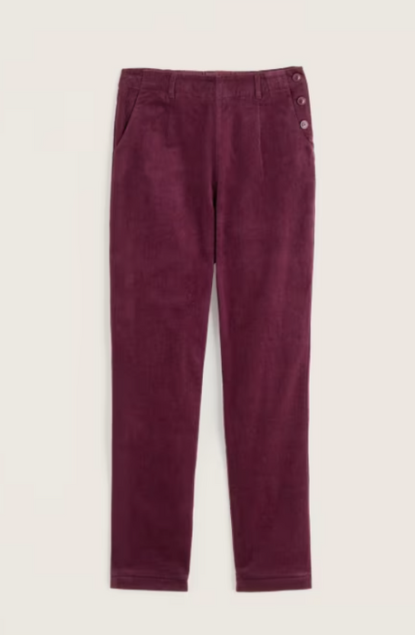 NEW Seasalt Crackington Tapered Trousers - Hellebore