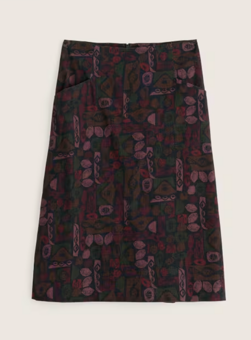 New Seasalt Forest View Skirt - Sculpted Shapes Dried Rose
