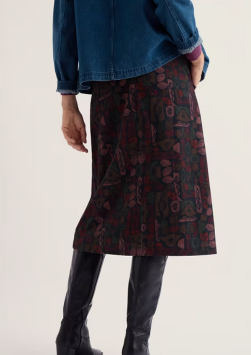 New Seasalt Forest View Skirt - Sculpted Shapes Dried Rose