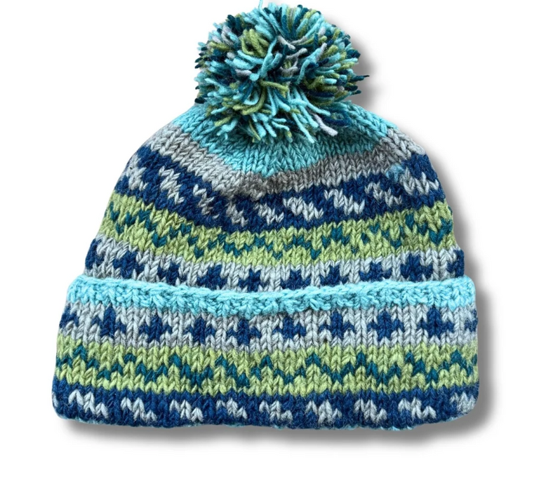 From The Source Nordic Knit Wool Bobble Hat