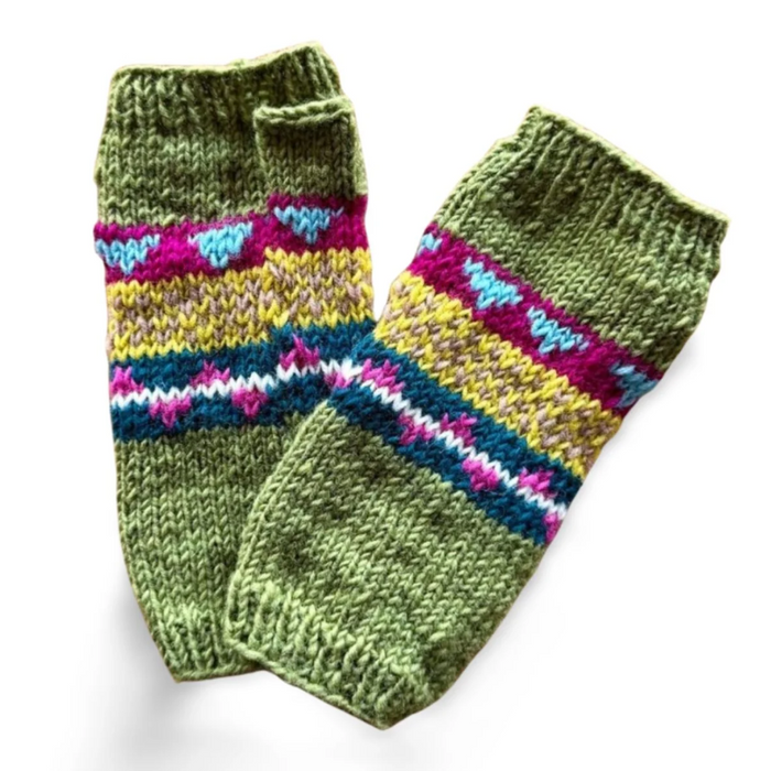 From The Source Hand Knitted Nordic Wristwarmers