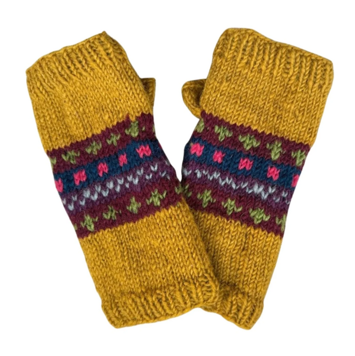 From The Source Hand Knitted Nordic Wristwarmers