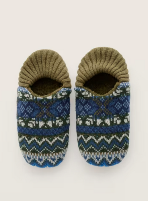 NEW Seasalt Men's Cabin Slipper - Twigs Artichoke