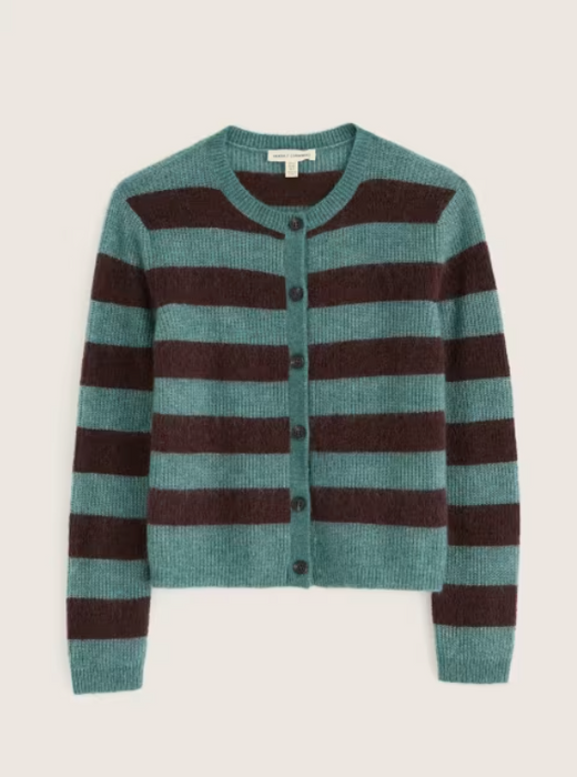 NEW Seasalt Burnished Light Cardigan - Hare Bell Seedbed Dune Grass