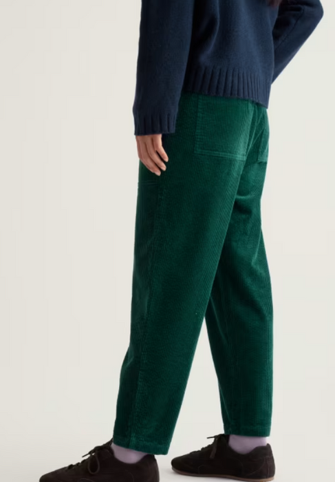 NEW Seasalt Sholl Cord Tapered Joggers - Dark Thyme