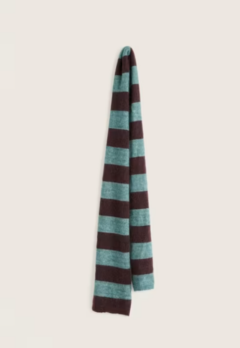 NEW Seasalt Boswyn Minimalist Fluffy Scarf - Hare bell Seedbed Dune Grass