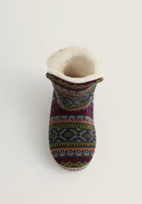 NEW Seasalt Snooze Slipper Booties - Larkspur Dark Hellebore