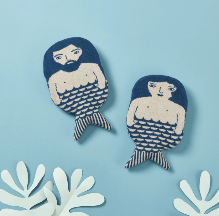 Donna Wilson - Merman Hot Water Bottle - Blue