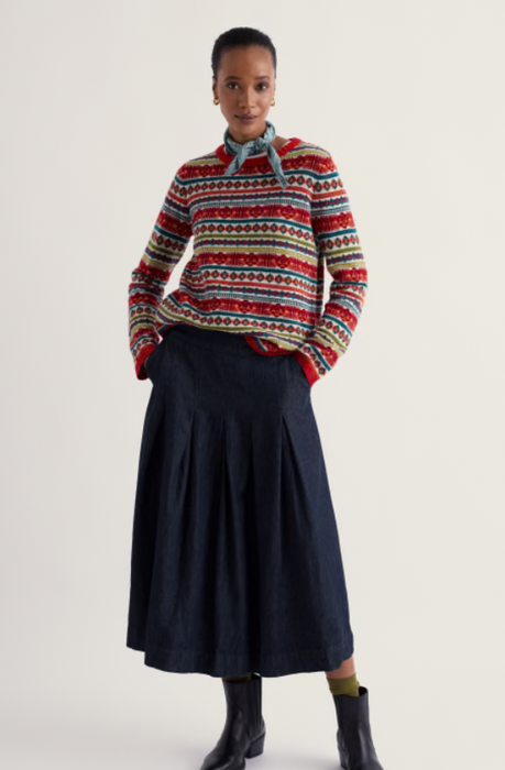 NEW Seasalt Percella Cove Jumper - Scillia Vermillion Mix