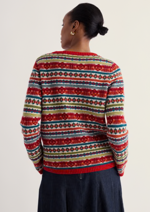 NEW Seasalt Percella Cove Jumper - Scillia Vermillion Mix