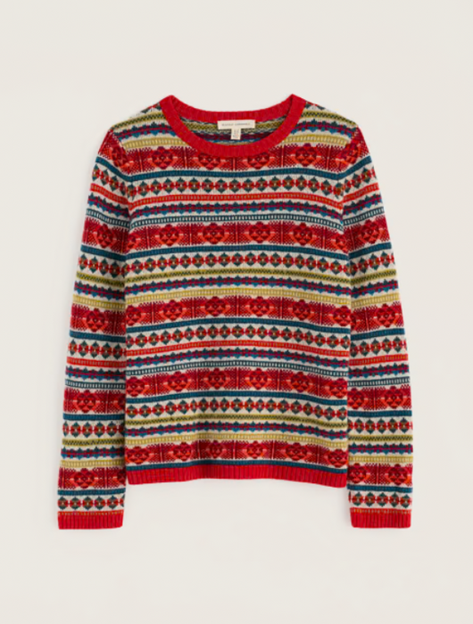 NEW Seasalt Percella Cove Jumper - Scillia Vermillion Mix