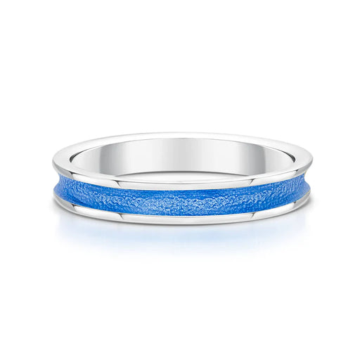 Sheila Fleet Halo Sterling Silver Ring - Blue (ER121-BLUE)
