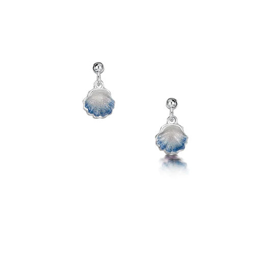 NEW Sheila Fleet Scallop Petite Drop Earrings - Scallop Blue (EE000295)