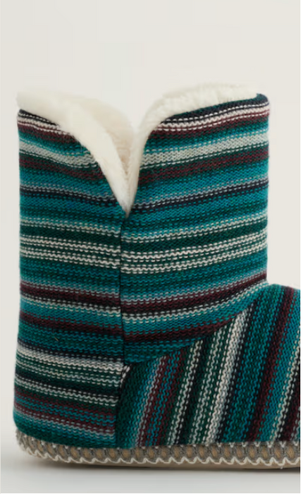 NEW Seasalt Snooze Slipper Booties - Ripple Marks Dune