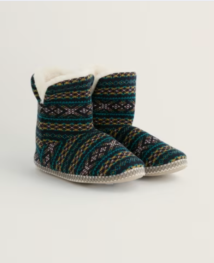 NEW Seasalt Snooze Slipper Booties - Shingles Bay Studio Green