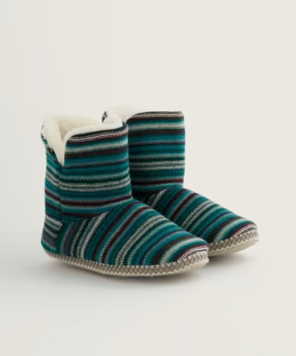 NEW Seasalt Snooze Slipper Booties - Ripple Marks Dune