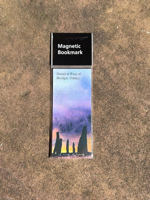Jane Glue Sunset at Ring of Brodgar Magnetic Bookmark