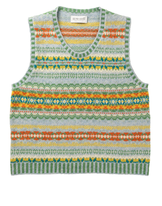 NEW Eribe Westray Fair Isle Vest - Torridon
