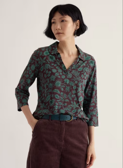 NEW Seasalt Wavecrest Shirt - Woodland Forms Dune Grass