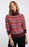 NEW Weird Fish Dandi Patterned Roll Neck Jumper - Deep Crimson
