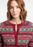NEW Weird Fish Hollan Fair Isle Cardigan - Rhubarb