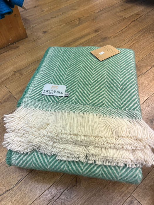 Tweedmill Textiles - Recycled Wool Chevron Tibet