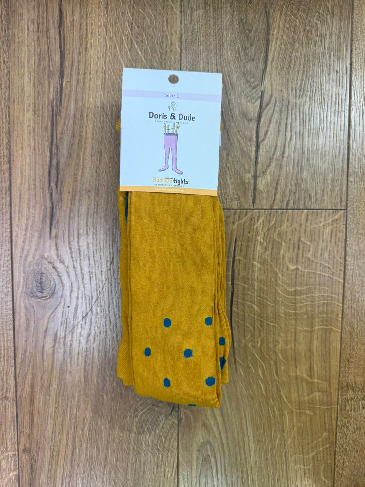 Doris & Dude Mustard Spot Tights