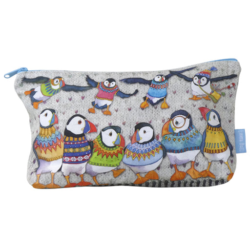 Emma Ball Woolly Puffin Zipped Pouch