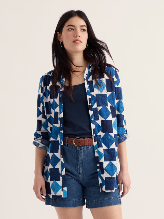 NEW Seasalt Wren Flutter Shirt - Tumbled Blocks Maritime
