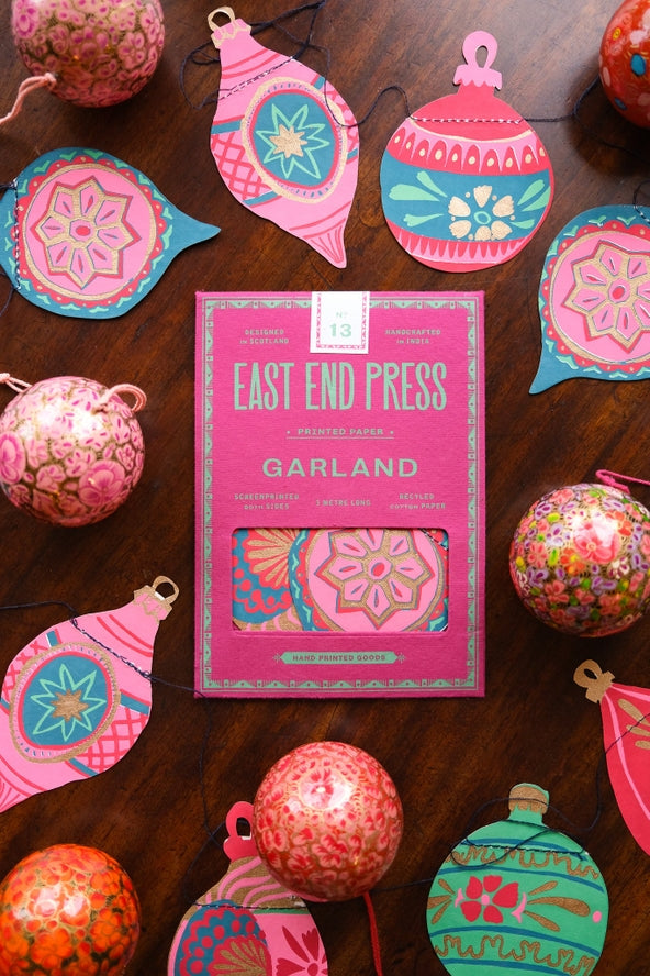 East End Press Baubles Sewn Garland