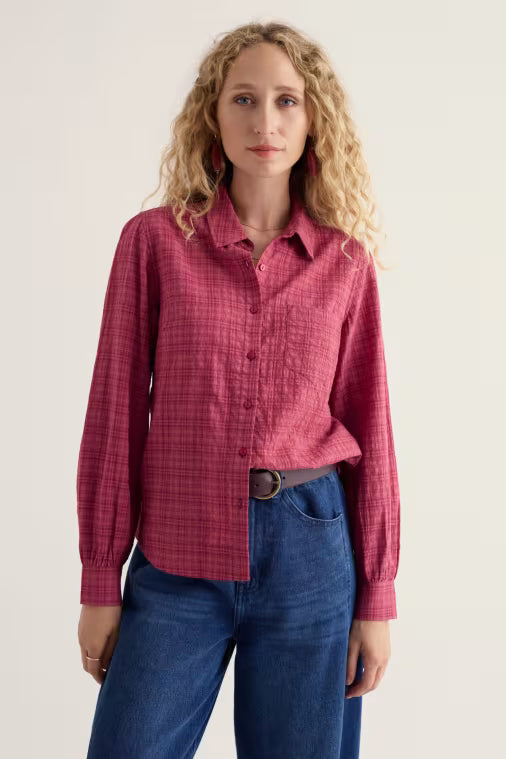NEW Seasalt Isla Shirt - Dark Rose