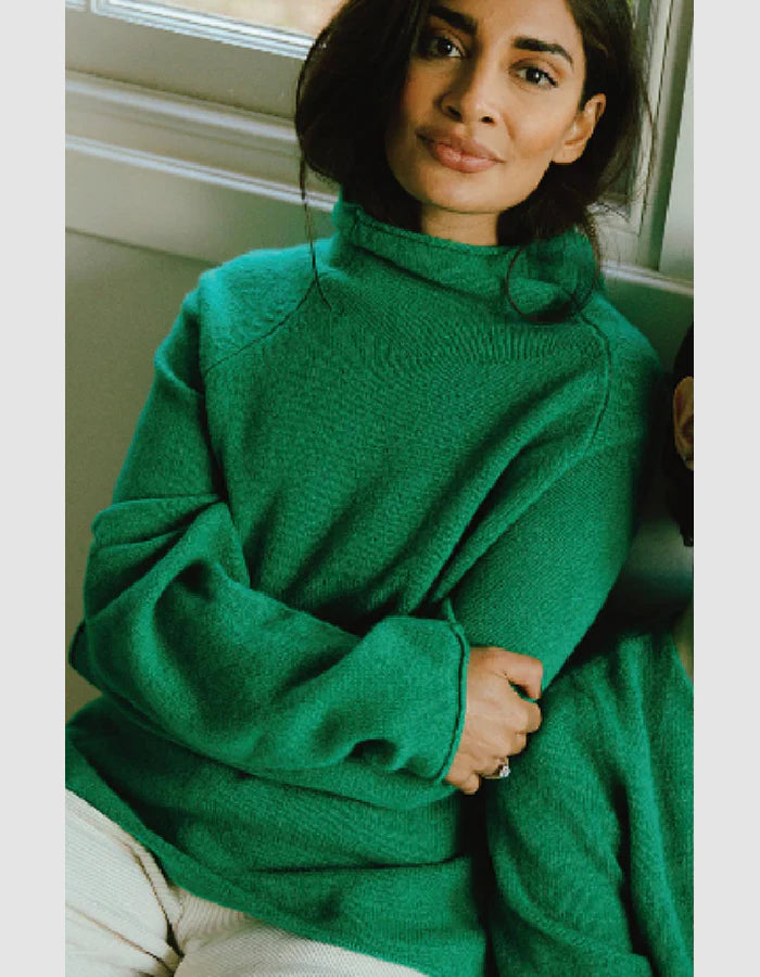 NEW Eribé Corry Raglan Sweater - Billiard