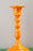Ian Snow - Apricot Moulded Metal Ceramic Candle Holders