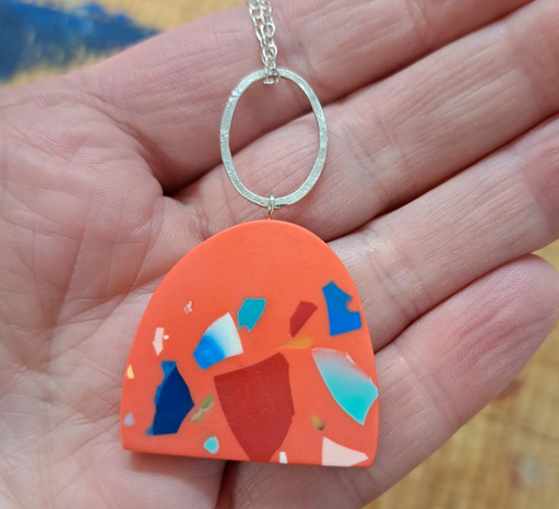Carla Edwards - Demi Pendant in 'Coral Brights'