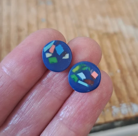 Carla Edwards - Mini Round Stud Earrings