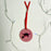 Elsa Tait - Ceramic Festive Highland Cow Hanging Decoration